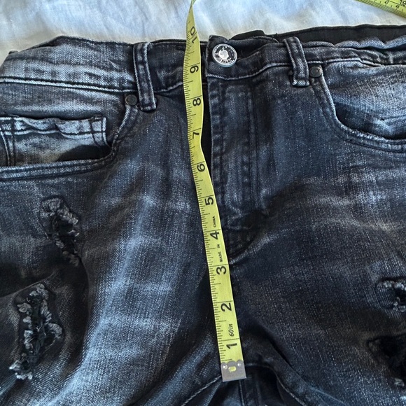 Supply & Demand Black Distressed Skinny Jeans 30/31 - Picture 11 of 12